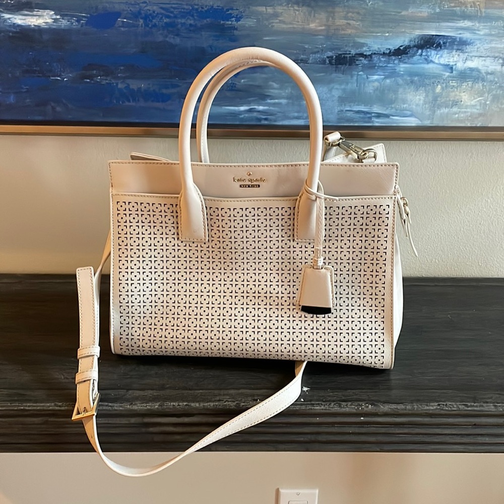Kate spade handbag, ivory